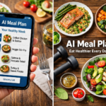 AI meal plan app creating personalized healthy meals