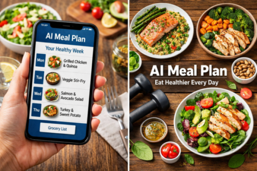 AI meal plan app creating personalized healthy meals