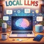 Local LLMs running offline on laptop with AI interface